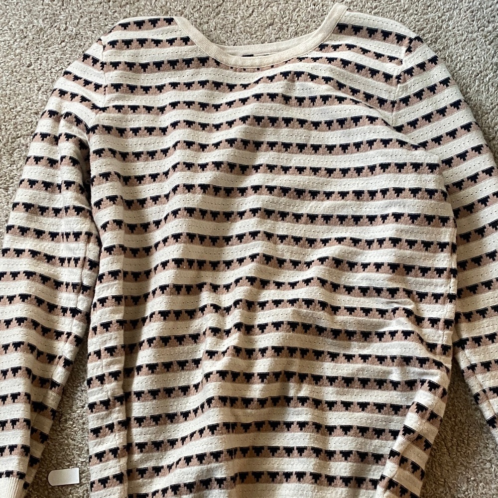 Striped Patterned Maternity Sweater